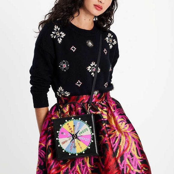 kate spade NWT! Fortune Favors Embellished 3D Top-handle Crossbody - Picture 3 of 8